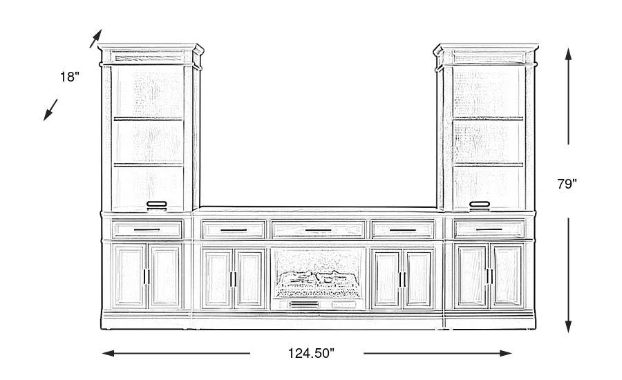 Dimension Image. Please refer to the Dimension Tab on this page for dimension details.