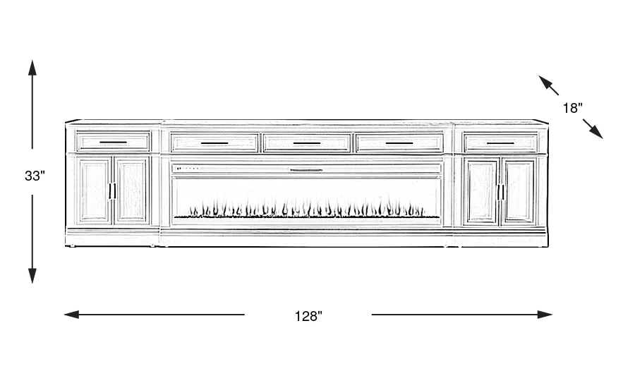 Dimension Image. Please refer to the Dimension Tab on this page for dimension details.