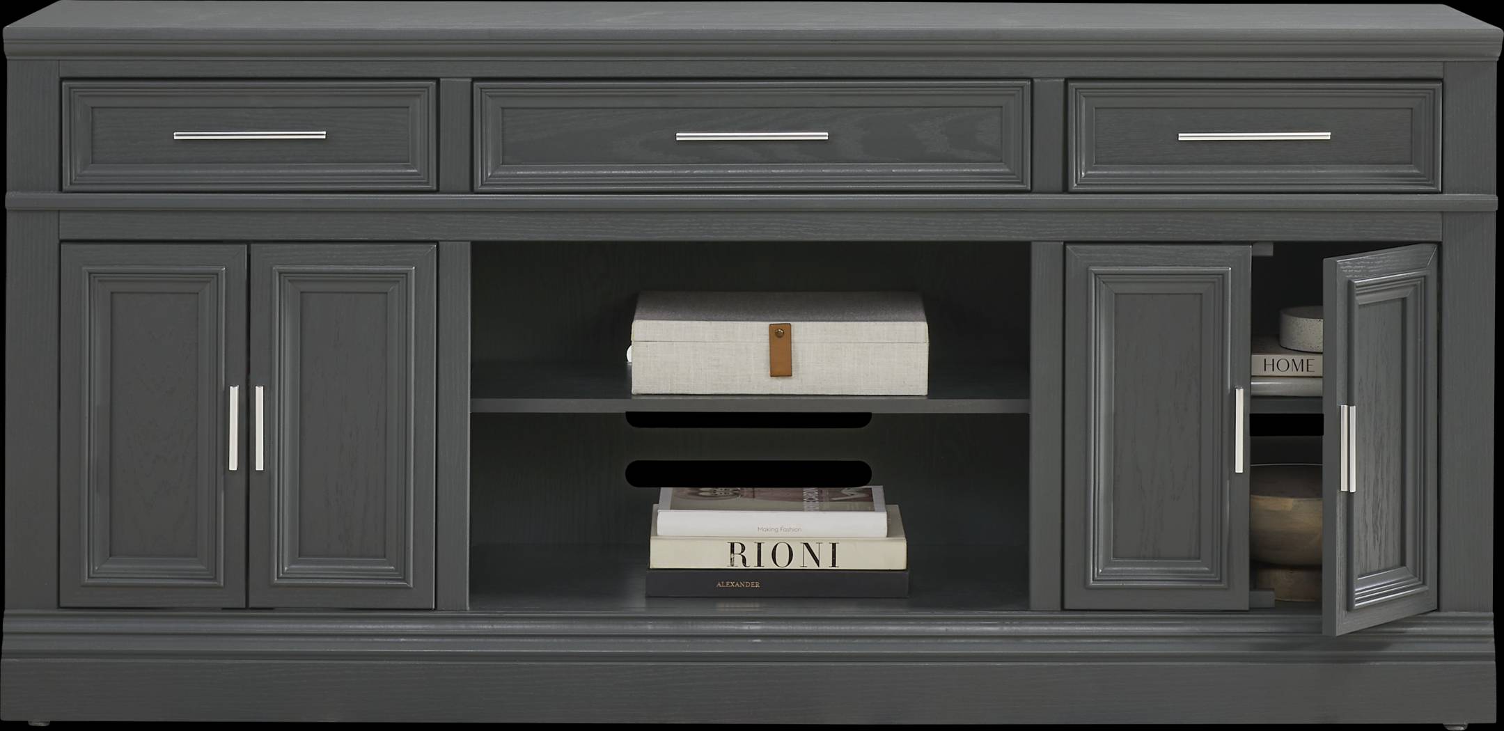 Stephenson Dark Gray 70" Console - Thumbnail - Image 2