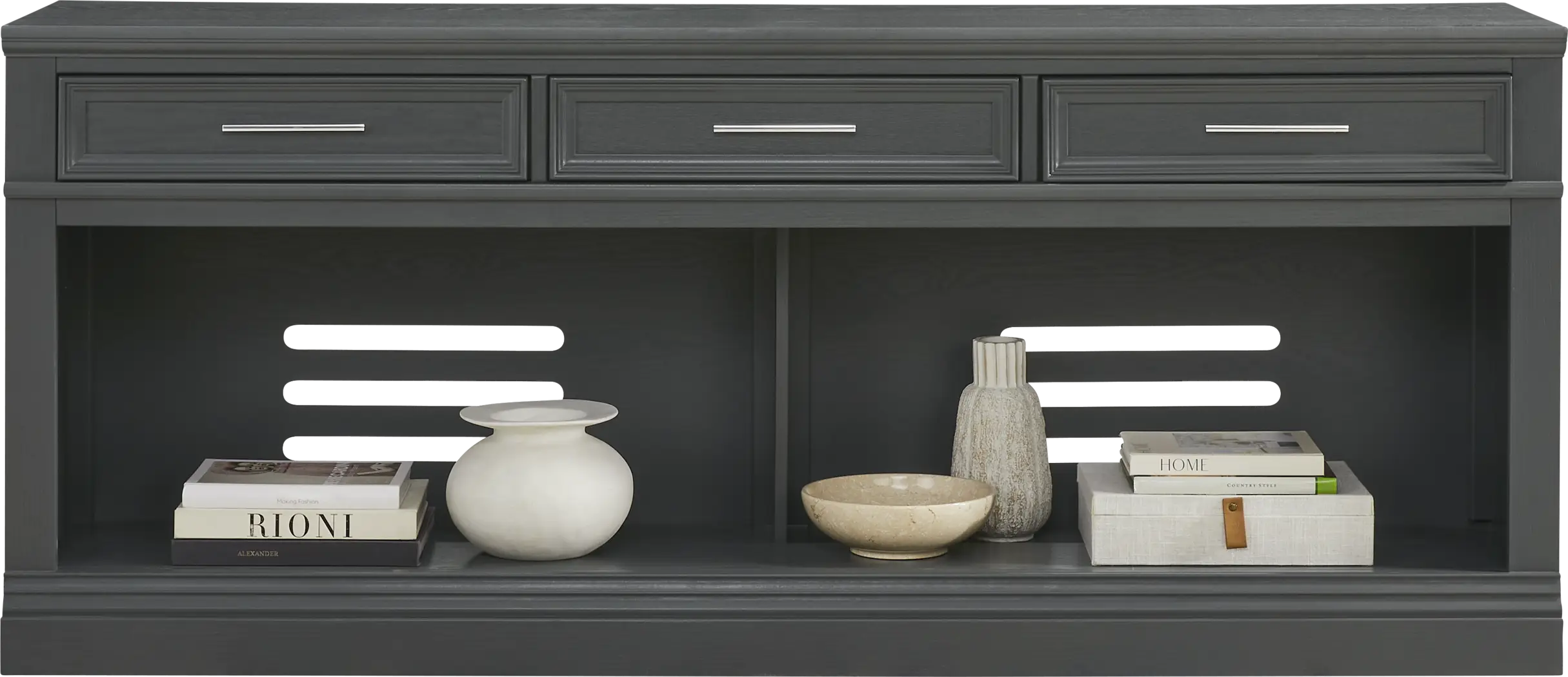 Stephenson Dark Gray 78" Console - Thumbnail - Image 2