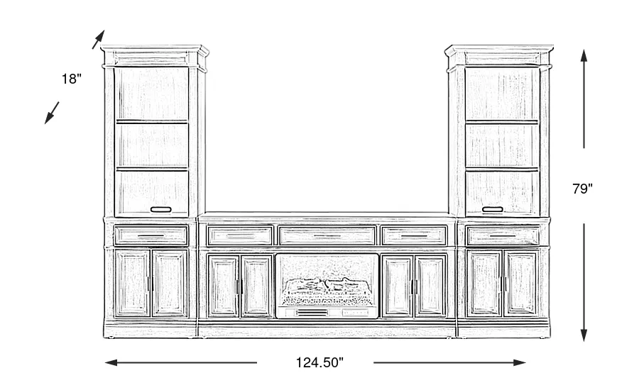 Dimension Image. Please refer to the Dimension Tab on this page for dimension details.