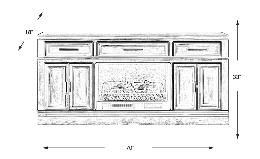 Dimension Image. Please refer to the Dimension Tab on this page for dimension details.