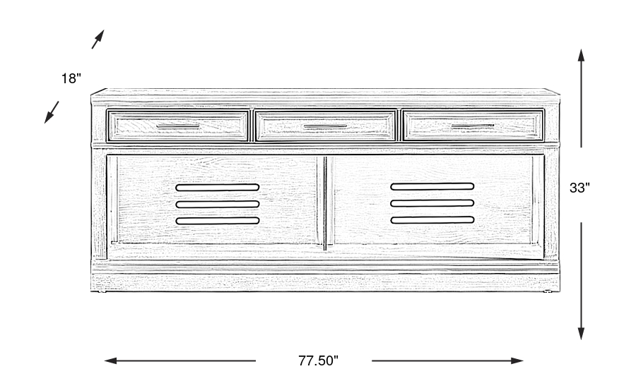 Dimension Image. Please refer to the Dimension Tab on this page for dimension details.