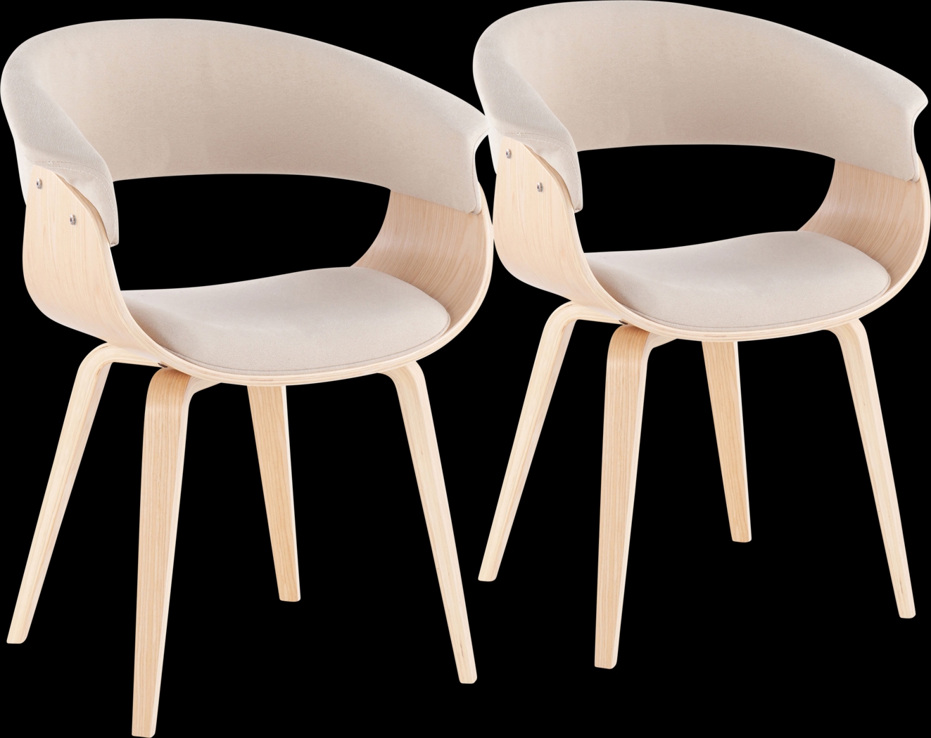 Stephora II Cream Side Chair, Set of 2 - Thumbnail - Image 1