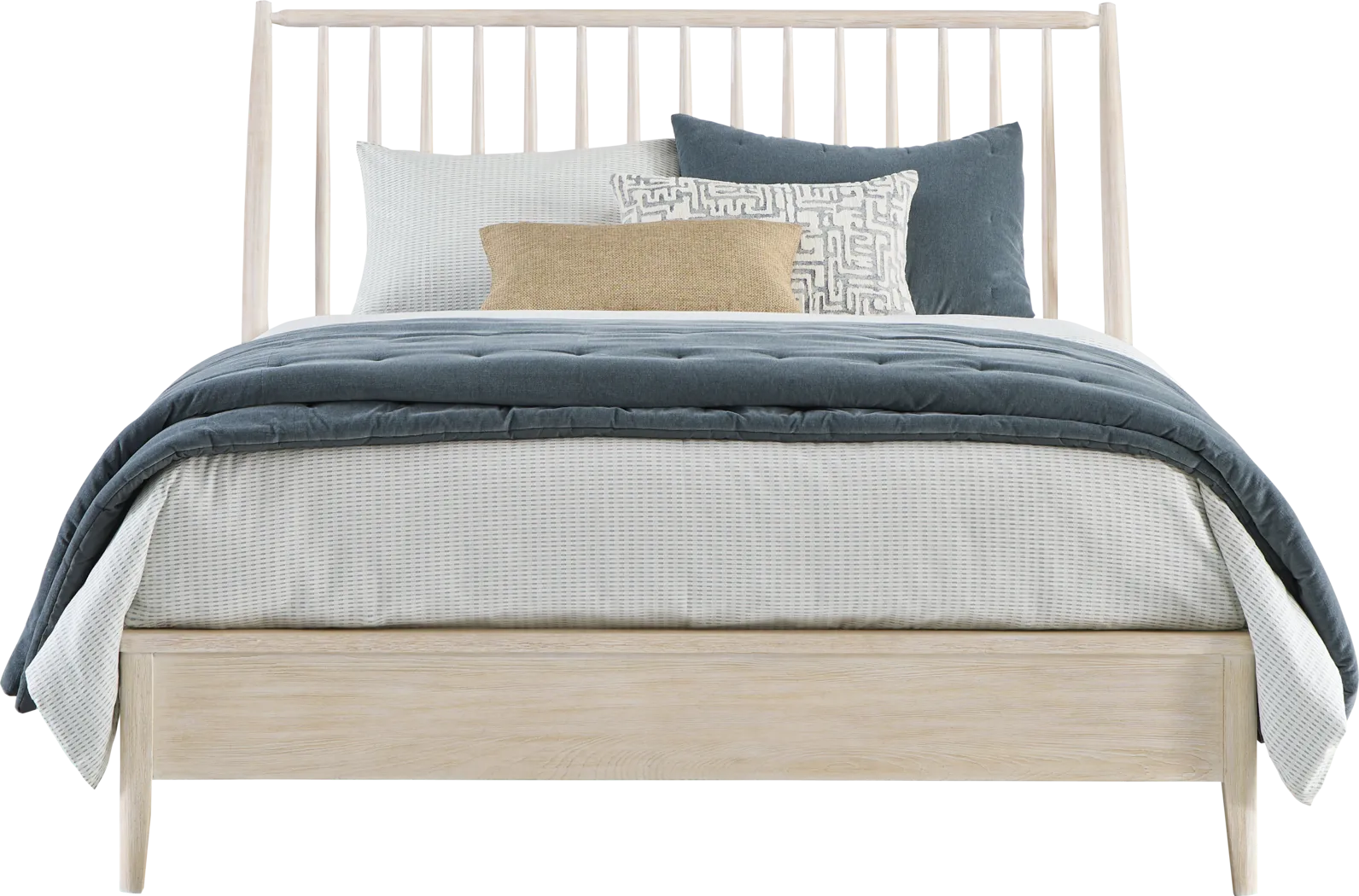 Sterling Grove White 7 Pc King Spindle Bedroom - Thumbnail - Image 2