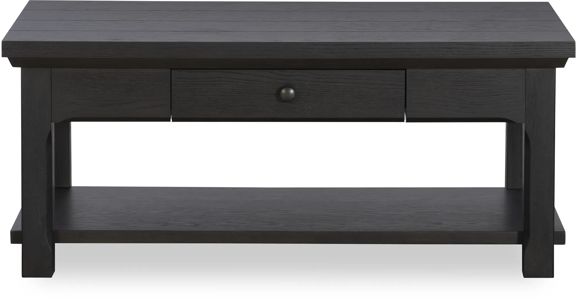 Sterncrest Black 2 Drawer Cocktail Table - Thumbnail - Image 3