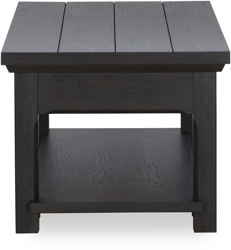 Sterncrest Black 2 Drawer Cocktail Table - Thumbnail - Image 4
