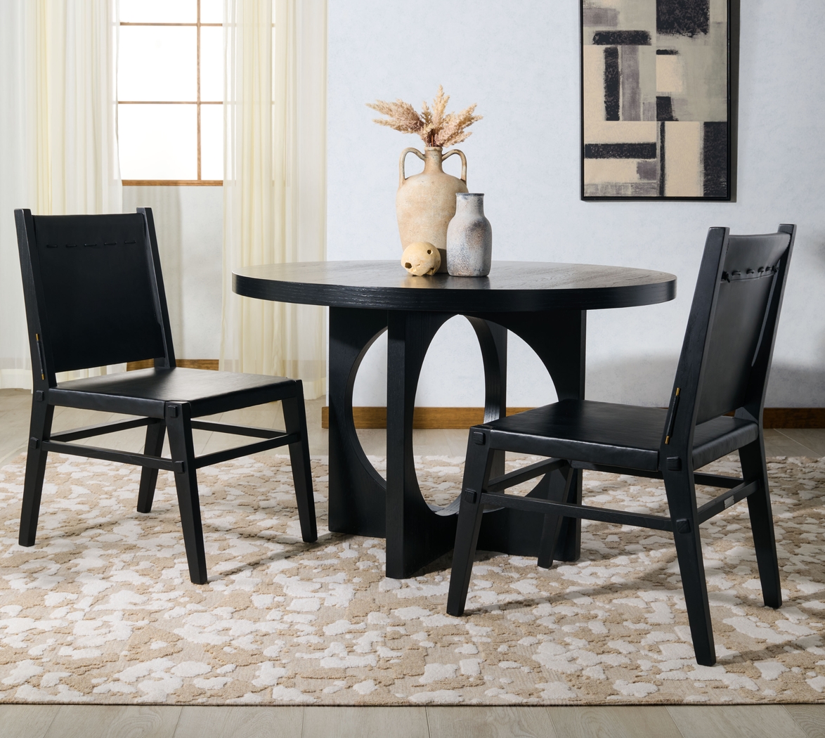 Stetsen Black Side Chairs, Set of 2 - Thumbnail - Image 3