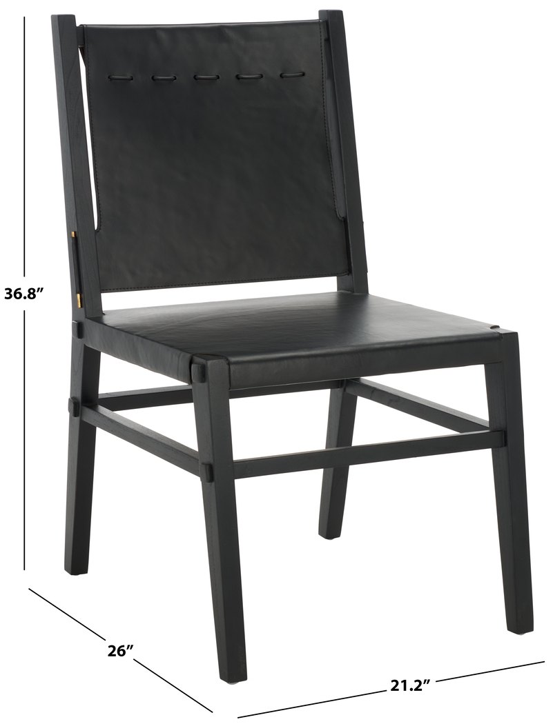 Stetsen Black Side Chairs, Set of 2 - Thumbnail - Image 7