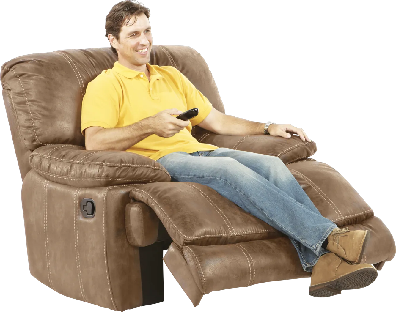 Stetson Ridge Brown Glider Recliner - Thumbnail - Image 3