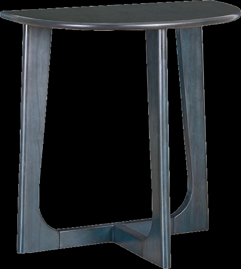 Stevenage Dark Blue Chairside Table - Thumbnail - Image 1