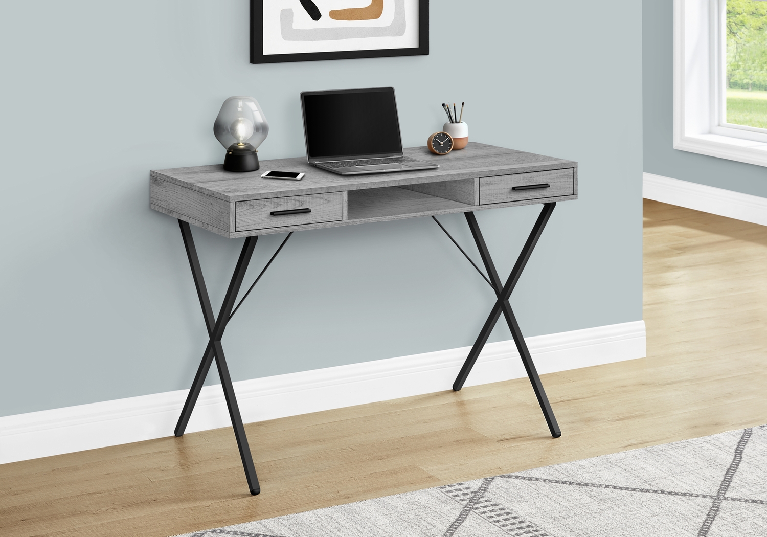 Stillirock Gray Desk - Thumbnail - Image 3