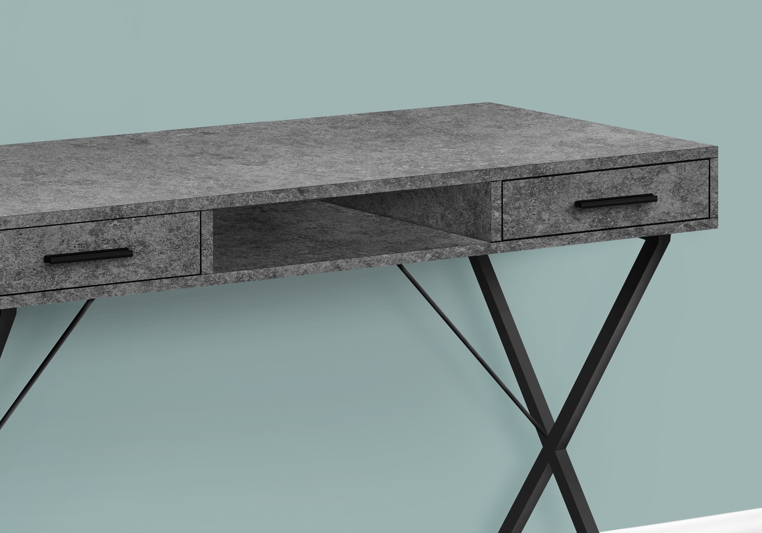 Stillirock Dark Gray Desk - Thumbnail - Image 2
