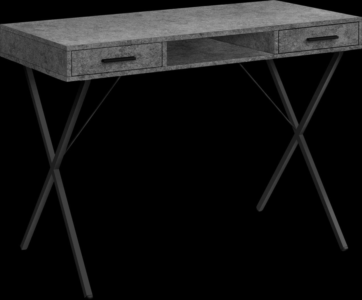 Stillirock Dark Gray Desk - Thumbnail - Image 1