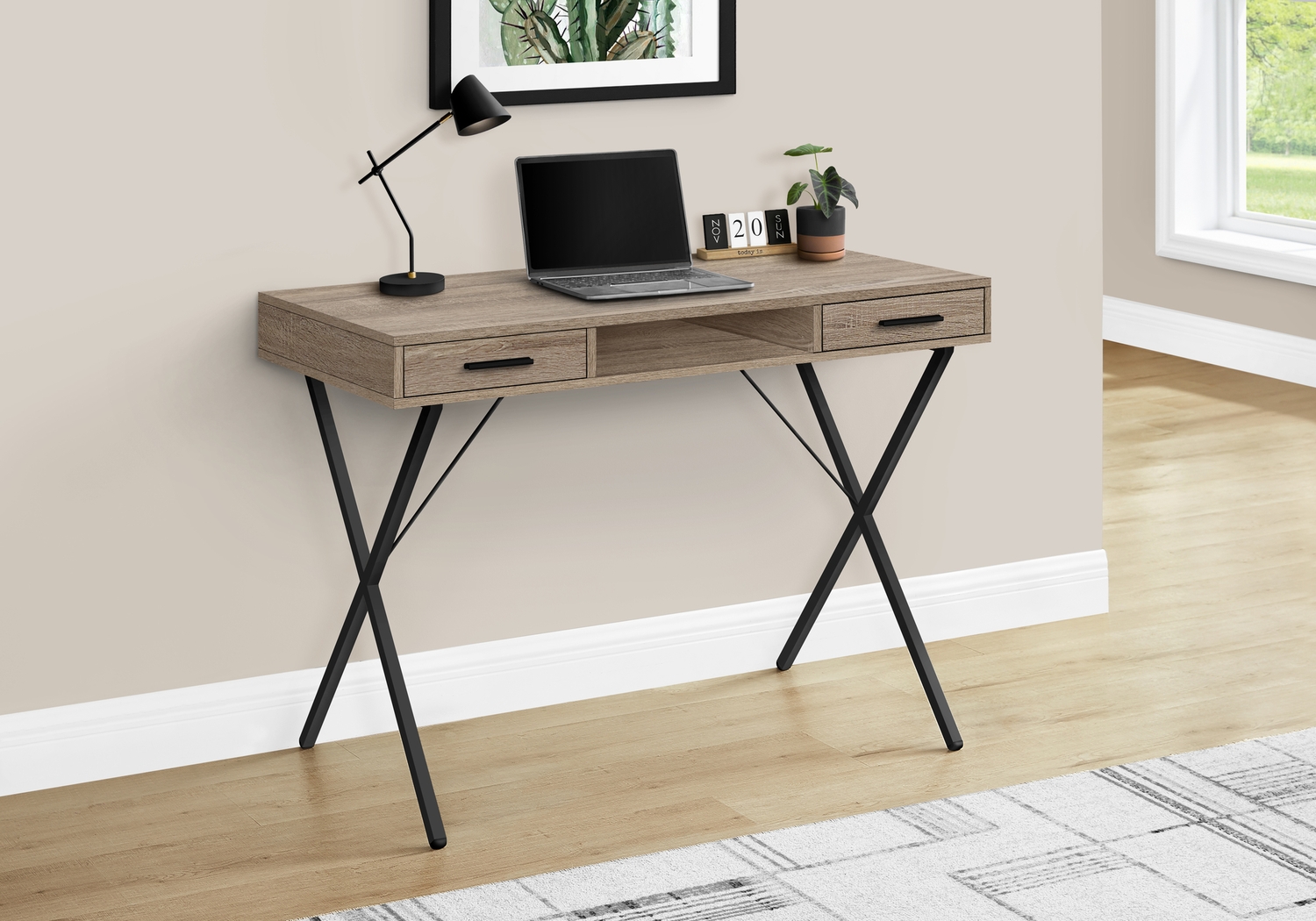 Stillirock Taupe Desk - Thumbnail - Image 3