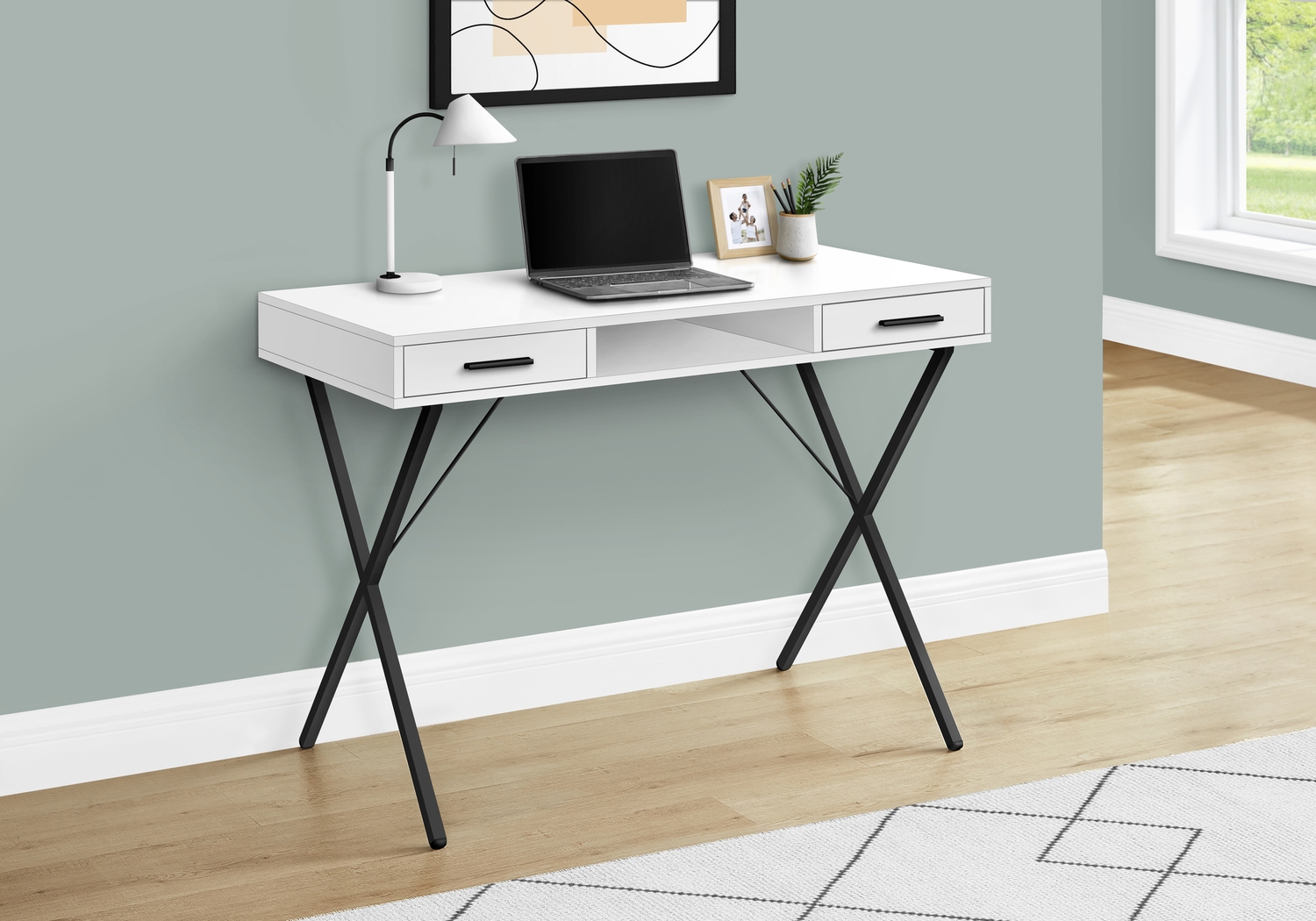 Stillirock White Desk - Thumbnail - Image 3