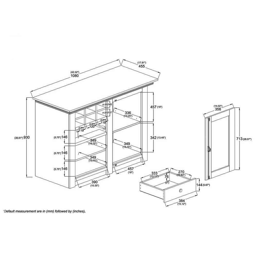 Stillwells Brown Sideboard - Thumbnail - Image 10