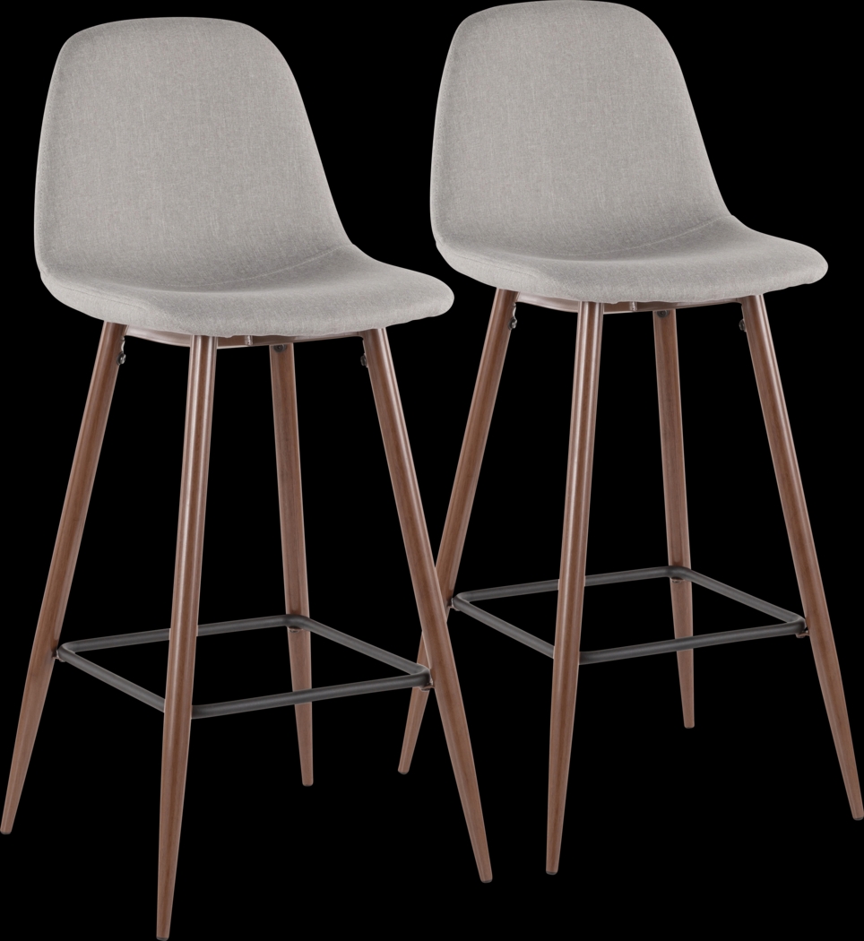 Stimson Gray Barstool, Set of 2 - Thumbnail - Image 1
