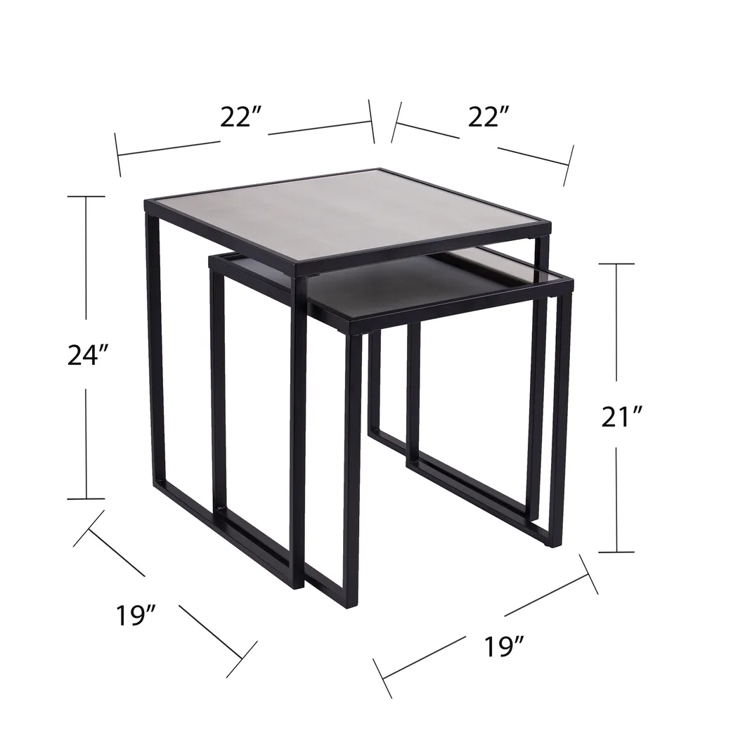 Stine Lane Black Nesting End Table - Thumbnail - Image 5