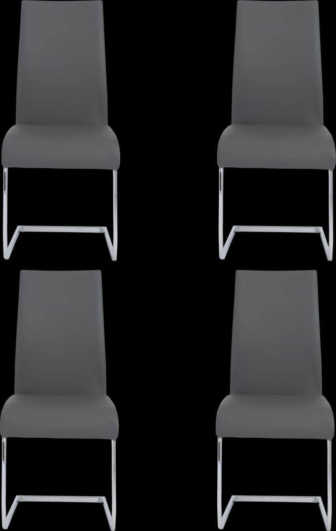 Stiney Gray Dining Chair, Set of 4 - Thumbnail - Image 1