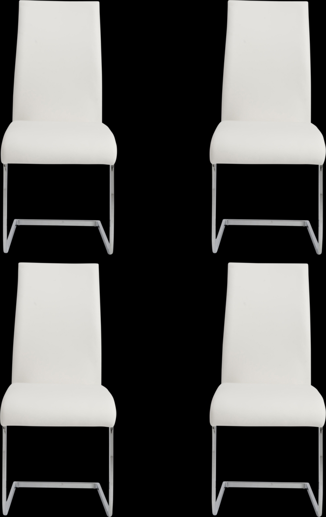 Stiney White Dining Chair, Set of 4 - Thumbnail - Image 1