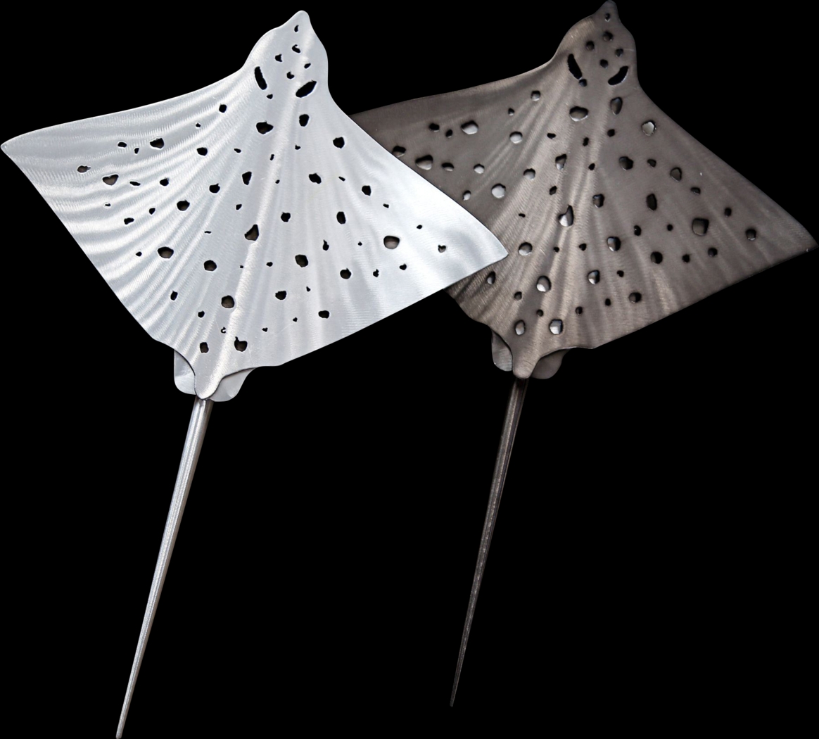 Stingray II Brown Indoor/Outdoor Wall Art - Thumbnail - Image 1