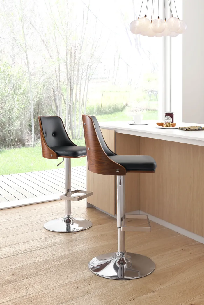 Stinson Black Barstool - Thumbnail - Image 2