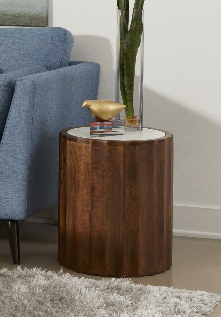 Stinsonville White End Table - Thumbnail - Image 2