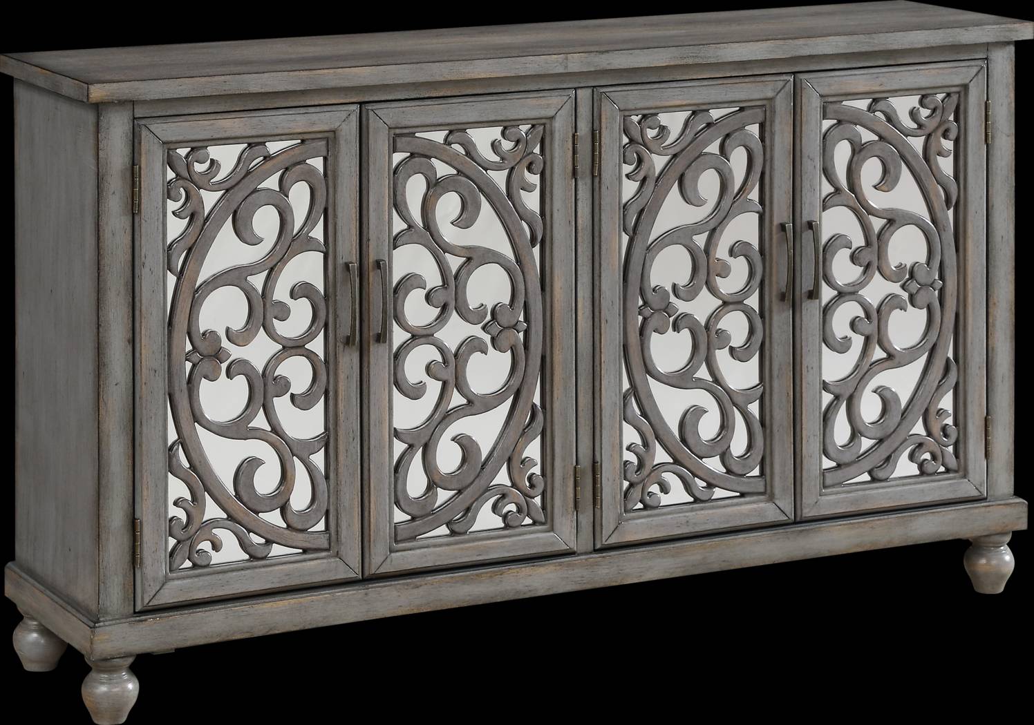 Stirton Gray Credenza - Thumbnail - Image 1