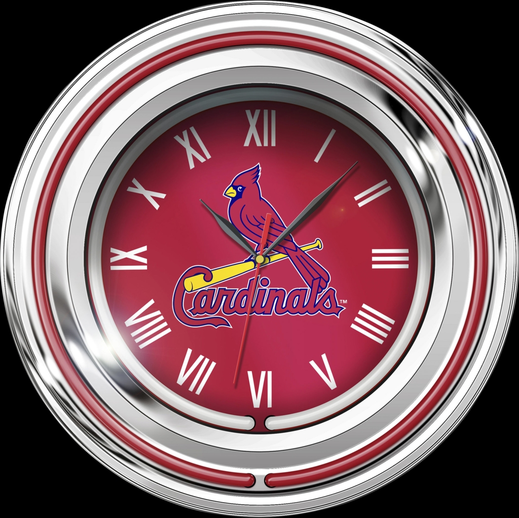 Stl. Cardinals Red Neon Wall Clock - Thumbnail - Image 1