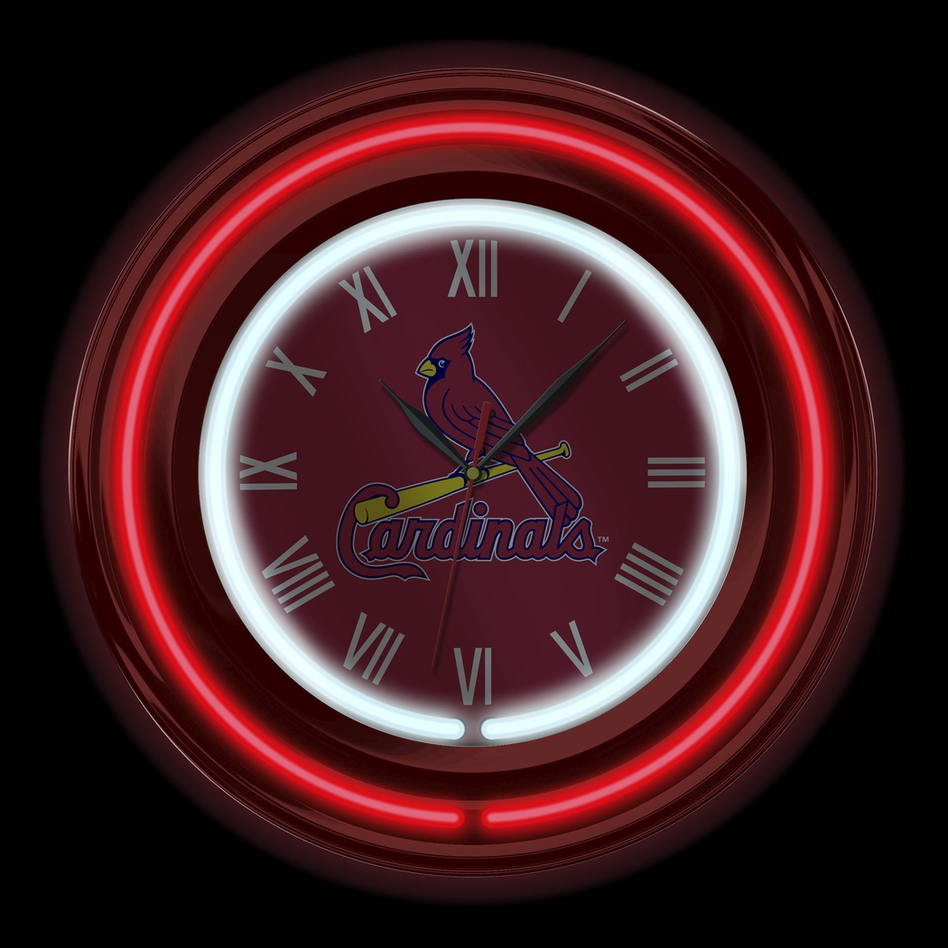 Stl. Cardinals Red Neon Wall Clock - Thumbnail - Image 3