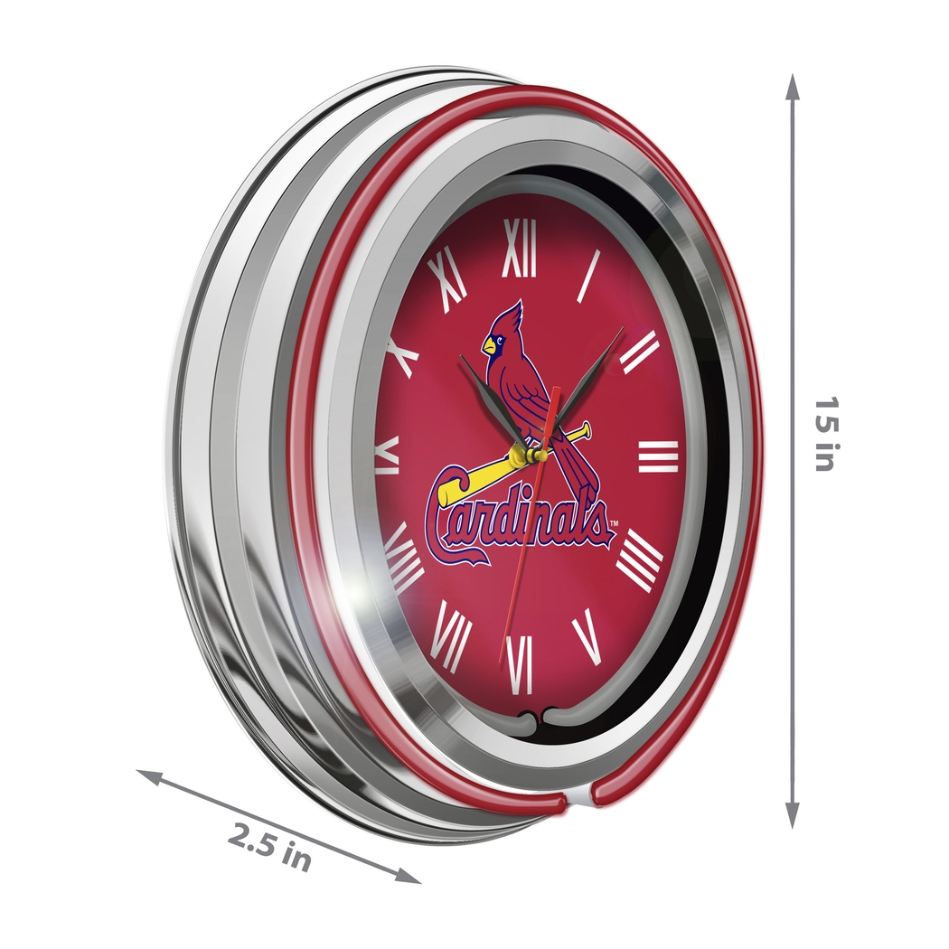 Stl. Cardinals Red Neon Wall Clock - Thumbnail - Image 4
