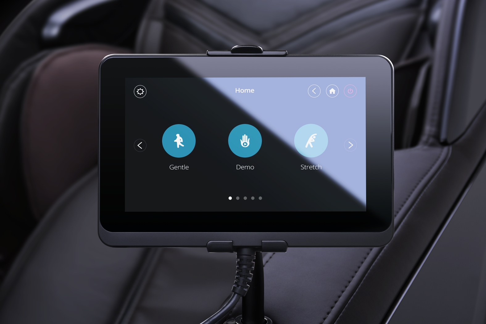 Stockholm Black Power Recliner with Massage Footrest - Thumbnail - Image 4