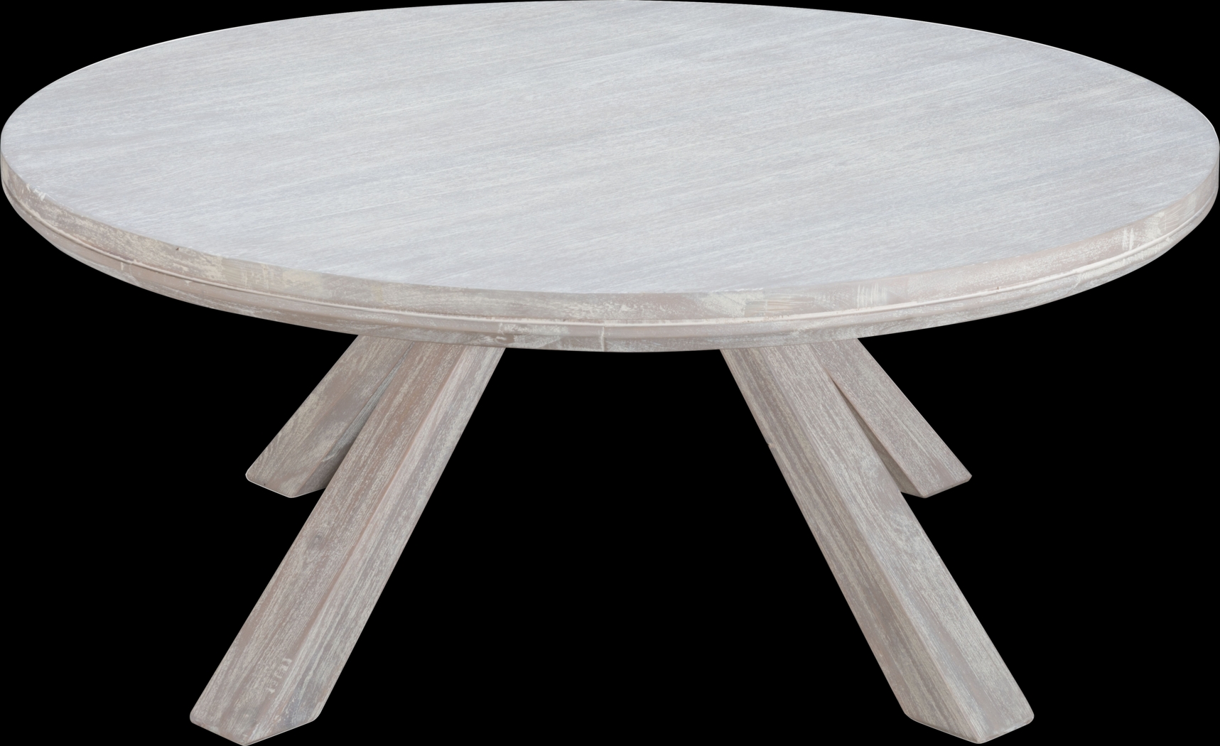 Stockport Ridge White Round Cocktail Table - Thumbnail - Image 4