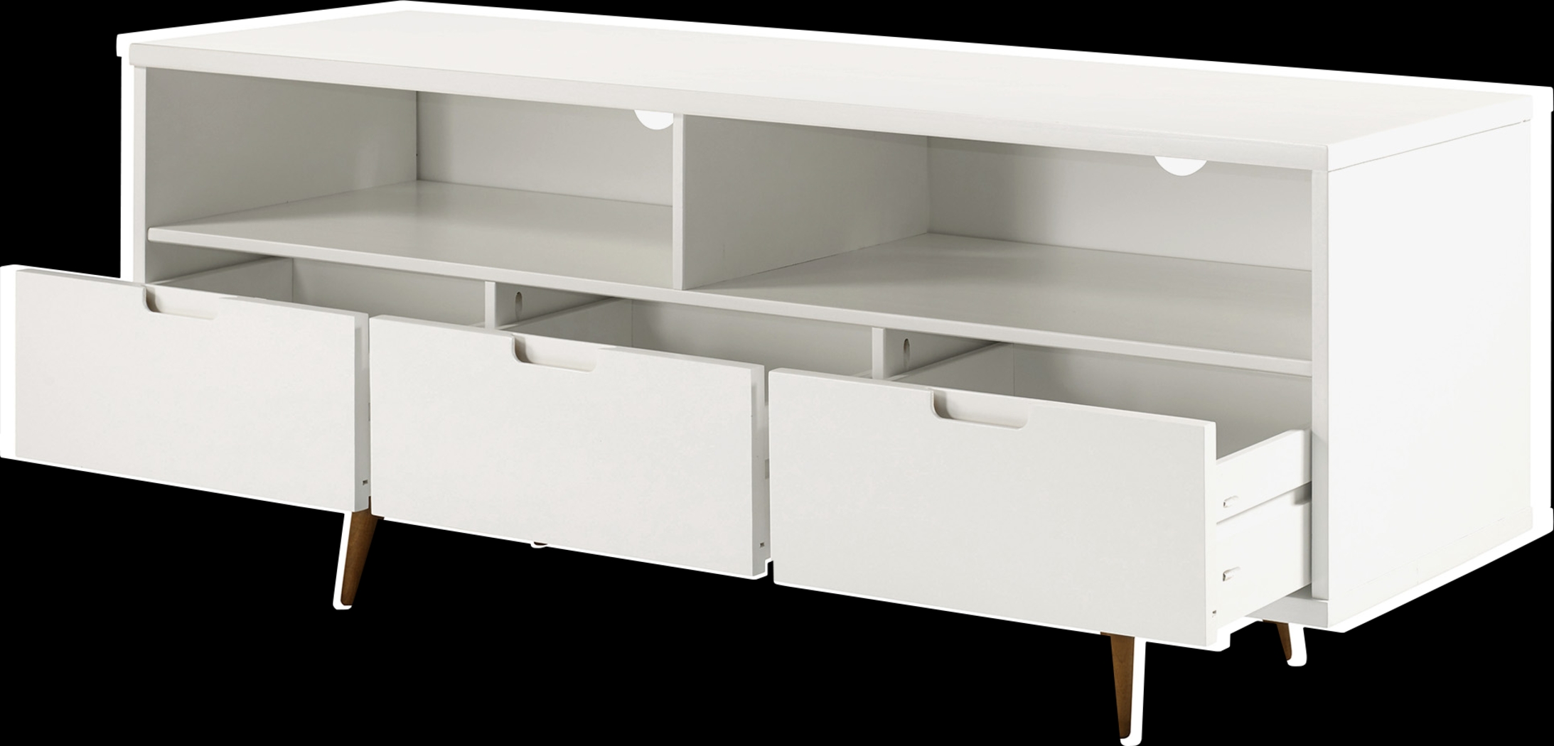 Stocktie White 59 in. Console - Thumbnail - Image 1