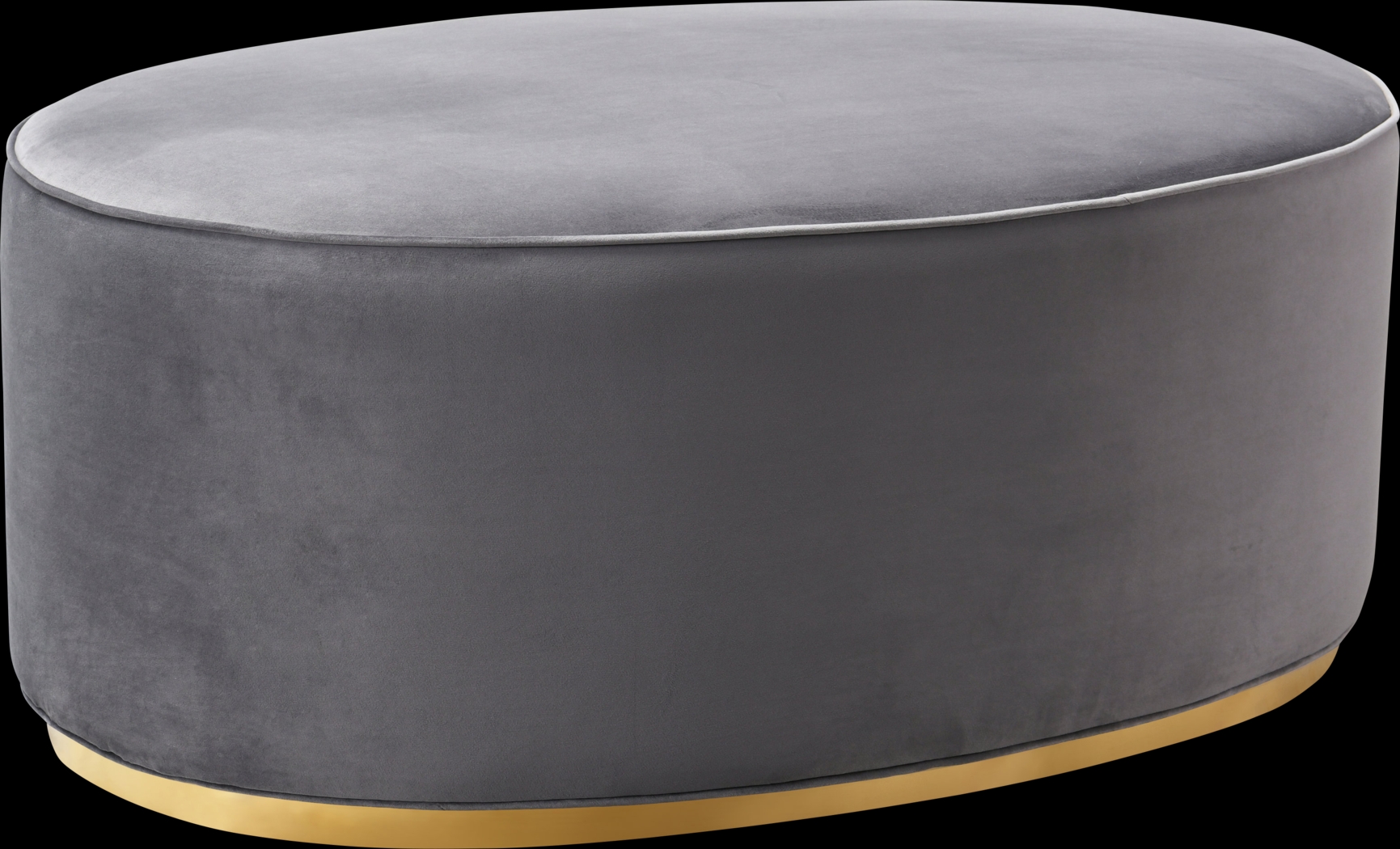 Stoella Gray Ottoman - Thumbnail - Image 1