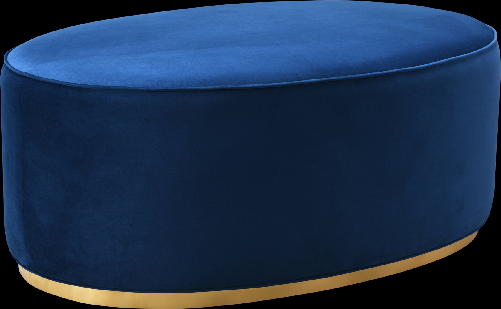 Stoella Navy Ottoman - Thumbnail - Image 1