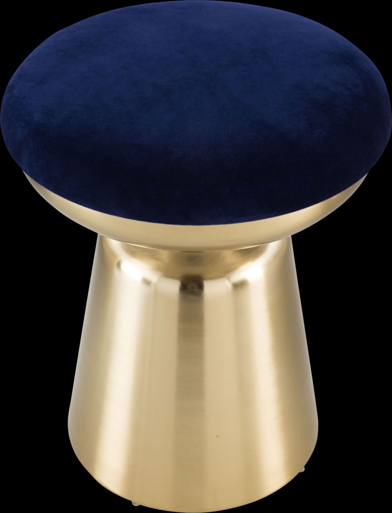 Stokley Blue Ottoman - Thumbnail - Image 2