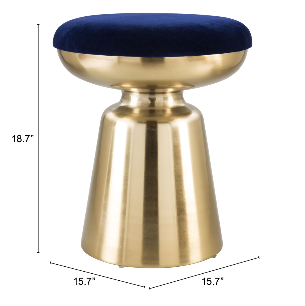 Stokley Blue Ottoman - Thumbnail - Image 8