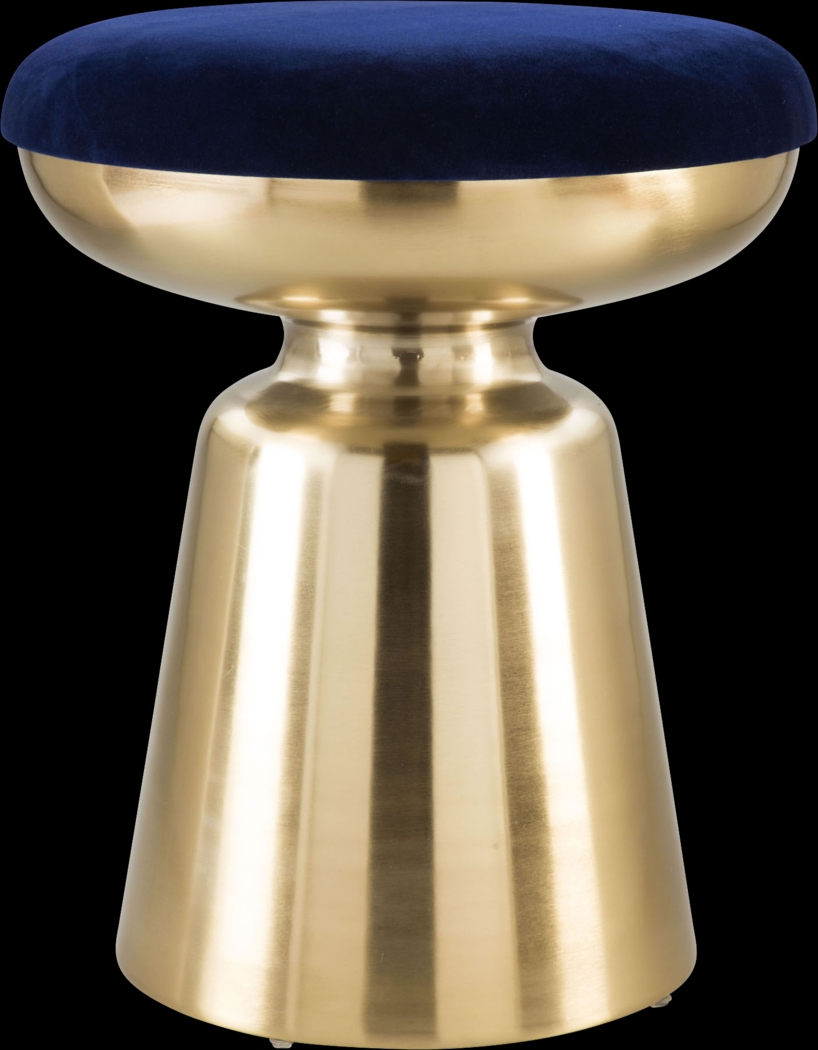 Stokley Blue Ottoman - Thumbnail - Image 1