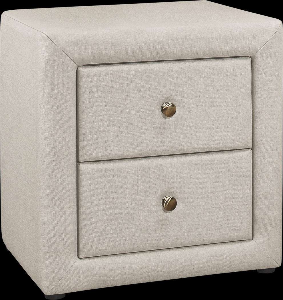 Stomner Beige Nightstand - Thumbnail - Image 1