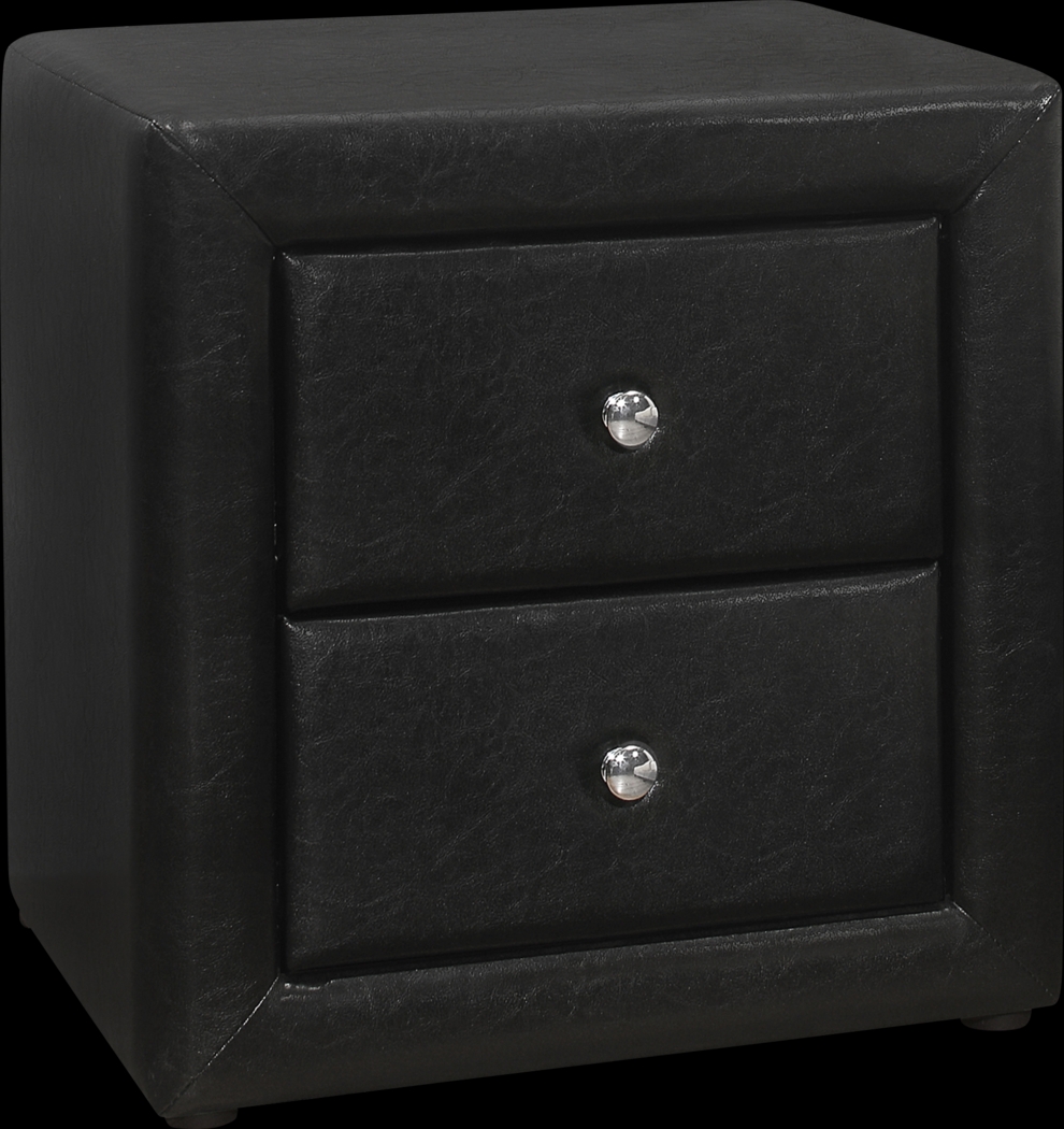 Stomner Black Nightstand - Thumbnail - Image 1