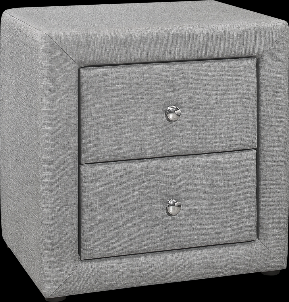 Stomner Light Gray Nightstand - Thumbnail - Image 1