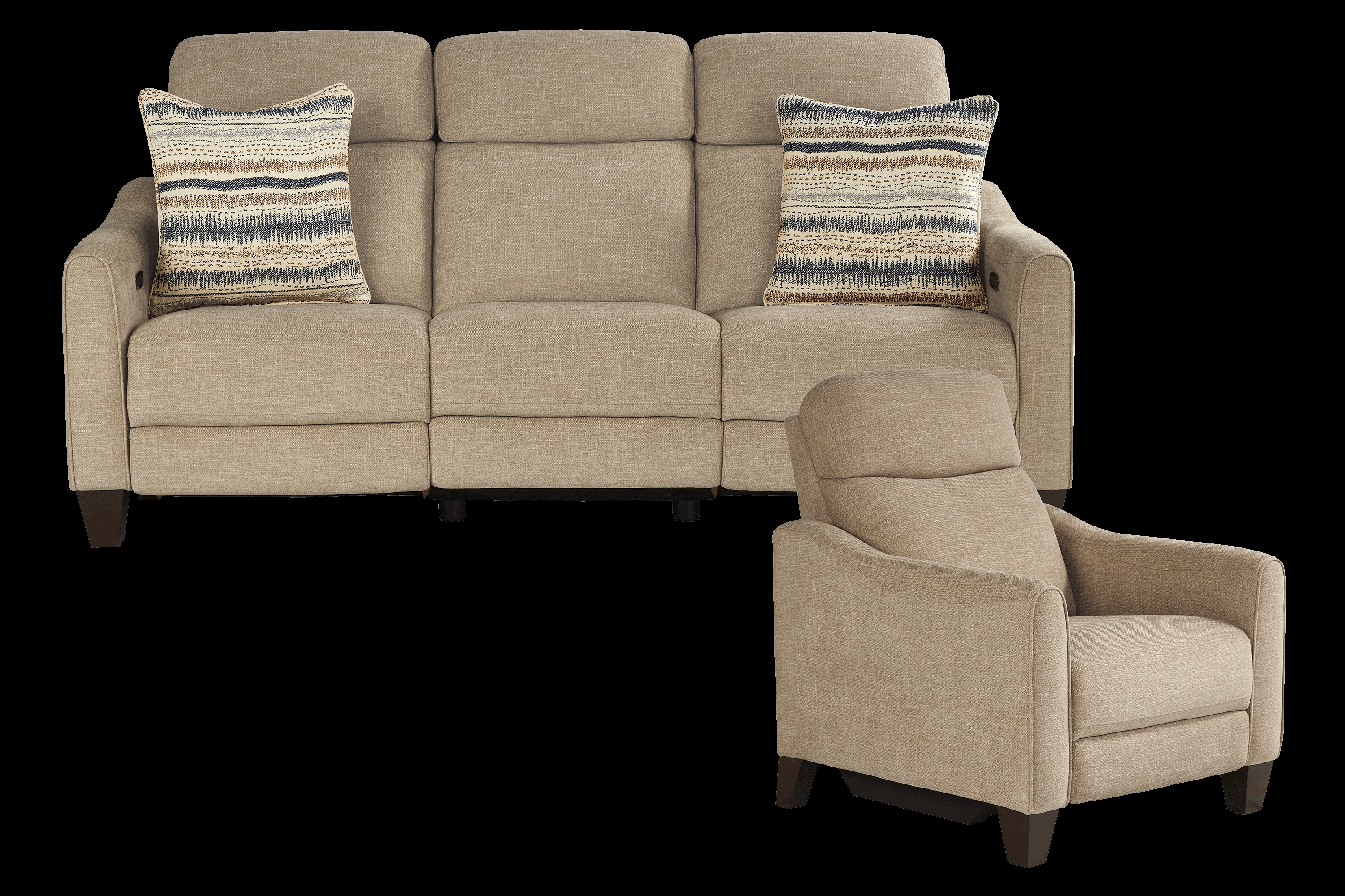 Stonecrest Camel 2 Pc Dual Power Reclining Living Room - Thumbnail - Image 1