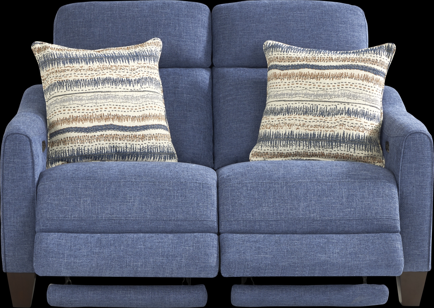 Stonecrest Indigo Dual Power Reclining Loveseat - Thumbnail - Image 1