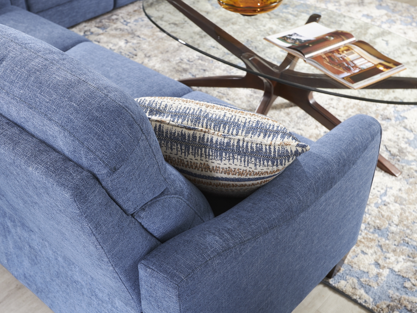 Stonecrest Indigo 7 Pc Living Room with Dual Power Reclining Sofa - Thumbnail - Image 5