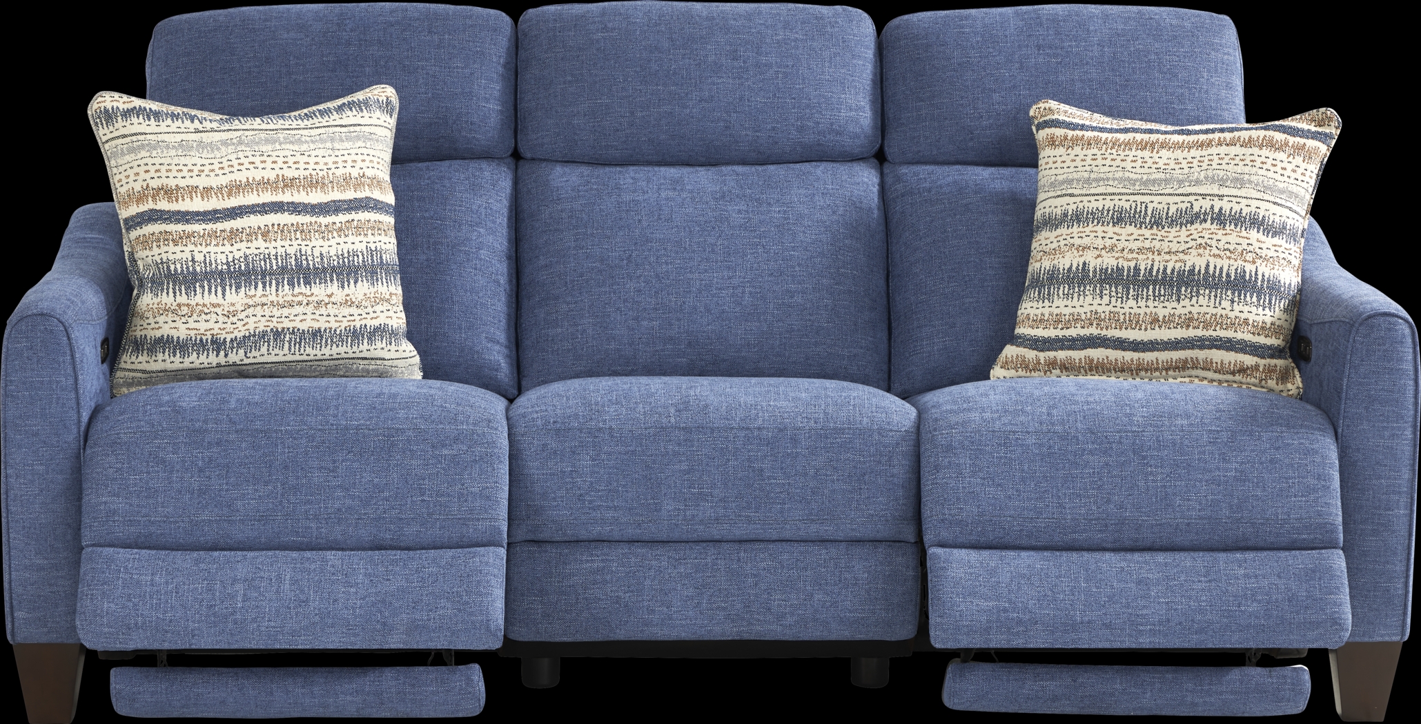 Stonecrest Indigo 7 Pc Living Room with Dual Power Reclining Sofa - Thumbnail - Image 2