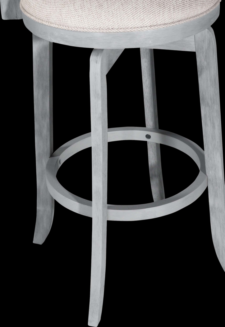 Stoneflower Blue Swivel Barstool - Thumbnail - Image 6