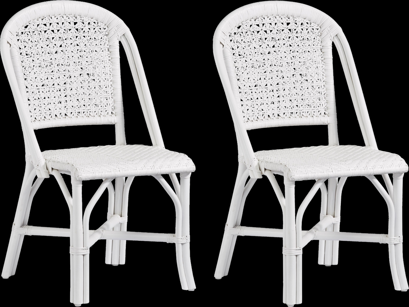 Stonegarden White Dining Chair, Set of 2 - Thumbnail - Image 1