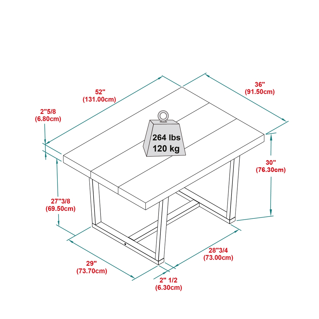Stonehaven Gray Dining Table - Thumbnail - Image 7
